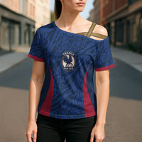 France Rugby National Heritage Custom Cross Shoulder Shirt Fleur De Lis Inspired Edition