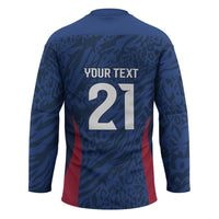 France Rugby National Heritage Custom Hockey Jersey Fleur De Lis Inspired Edition