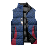 France Rugby National Heritage Custom Sleeveless Puffer Jacket Fleur De Lis Inspired Edition