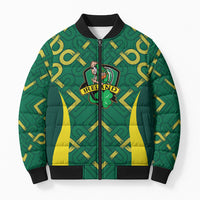 Ireland Rugby National Heritage Custom Bomber Puffer Jacket Traditional Celtic Inspired Edition