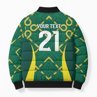 Ireland Rugby National Heritage Custom Bomber Puffer Jacket Traditional Celtic Inspired Edition
