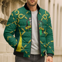 Ireland Rugby National Heritage Custom Bomber Puffer Jacket Traditional Celtic Inspired Edition