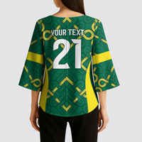 Ireland Rugby National Heritage Custom Kimono Sleeve Blouse Traditional Celtic Inspired Edition