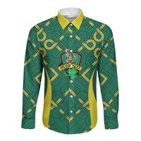 Ireland Rugby National Heritage Custom Long Sleeve Button Shirt Traditional Celtic Inspired Edition