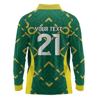 Ireland Rugby National Heritage Custom Long Sleeve Polo Shirt Traditional Celtic Inspired Edition