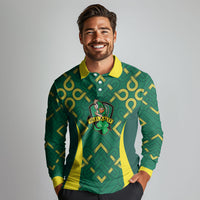 Ireland Rugby National Heritage Custom Long Sleeve Polo Shirt Traditional Celtic Inspired Edition