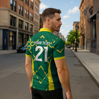 Ireland Rugby National Heritage Custom Zipper Polo Shirt Traditional Celtic Inspired Edition