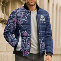 Scotland Rugby National Heritage Custom Bomber Puffer Jacket Traditional Tartan Inspired Edition