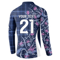 Scotland Rugby National Heritage Custom Button Sweatshirt Traditional Tartan Inspired Edition