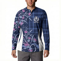 Scotland Rugby National Heritage Custom Button Sweatshirt Traditional Tartan Inspired Edition