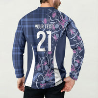 Scotland Rugby National Heritage Custom Button Sweatshirt Traditional Tartan Inspired Edition
