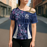 Scotland Rugby National Heritage Custom Cross Shoulder Shirt Traditional Tartan Inspired Edition