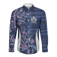 Scotland Rugby National Heritage Custom Long Sleeve Button Shirt Traditional Tartan Inspired Edition