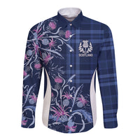 Scotland Rugby National Heritage Custom Long Sleeve Button Shirt Traditional Tartan Inspired Edition