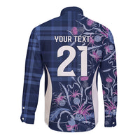 Scotland Rugby National Heritage Custom Long Sleeve Button Shirt Traditional Tartan Inspired Edition