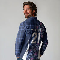 Scotland Rugby National Heritage Custom Long Sleeve Polo Shirt Traditional Tartan Inspired Edition