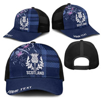Scotland Rugby National Heritage Personalized Mesh Trucker Cap Traditional Tartan Inspired Edition