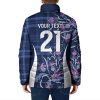 Scotland Rugby National Heritage Custom Padded Jacket Traditional Tartan Inspired Edition