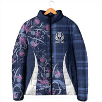 Scotland Rugby National Heritage Custom Padded Jacket Traditional Tartan Inspired Edition