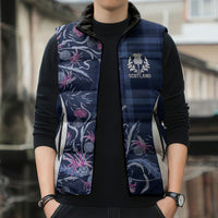 Scotland Rugby National Heritage Custom Sleeveless Puffer Jacket Traditional Tartan Inspired Edition