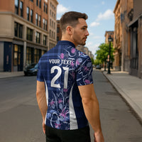 Scotland Rugby National Heritage Custom Zipper Polo Shirt Traditional Tartan Inspired Edition