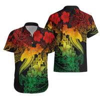 Aloha Hawaii Hawaiian Shirt Hammerhead Shark Tattoo Polynesian Summer - Reggae - Wonder Print Shop