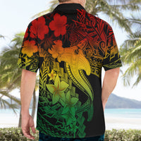 Aloha Hawaii Hawaiian Shirt Hammerhead Shark Tattoo Polynesian Summer - Reggae - Wonder Print Shop