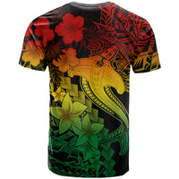 Aloha Hawaii T Shirt Hammerhead Shark Tattoo Polynesian Summer - Reggae - Wonder Print Shop