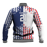 2026 Rugby Nations Series Custom United States Baseball Jacket Red Star And Stripes Pattern