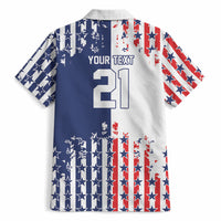 2026 Rugby Nations Series Custom United States Hawaiian Shirt Red Star And Stripes Pattern