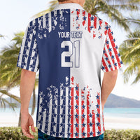 2026 Rugby Nations Series Custom United States Hawaiian Shirt Red Star And Stripes Pattern
