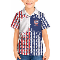 2026 Rugby Nations Series Custom United States Kid Hawaiian Shirt Red Star And Stripes Pattern