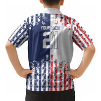2026 Rugby Nations Series Custom United States Kid Hawaiian Shirt Red Star And Stripes Pattern