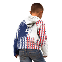 2026 Rugby Nations Series Custom United States Kid Hoodie Red Star And Stripes Pattern