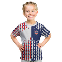 2026 Rugby Nations Series Custom United States Kid T Shirt Red Star And Stripes Pattern