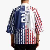 2026 Rugby Nations Series Custom United States Kimono Red Star And Stripes Pattern