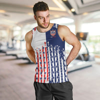 2026 Rugby Nations Series Custom United States Men Tank Top Red Star And Stripes Pattern