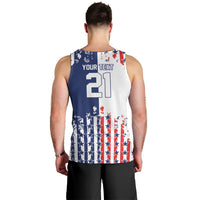2026 Rugby Nations Series Custom United States Men Tank Top Red Star And Stripes Pattern