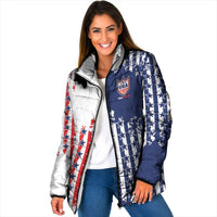 2026 Rugby Nations Series Custom United States Padded Jacket Red Star And Stripes Pattern