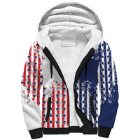 2026 Rugby Nations Series Custom United States Sherpa Hoodie Red Star And Stripes Pattern