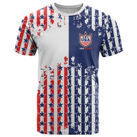 2026 Rugby Nations Series Custom United States T Shirt Red Star And Stripes Pattern