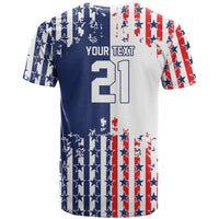 2026 Rugby Nations Series Custom United States T Shirt Red Star And Stripes Pattern