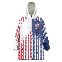 2026 Rugby Nations Series Custom United States Wearable Blanket Hoodie Red Star And Stripes Pattern