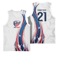 2026 Rugby Nations Series Custom United States Basketball Jersey Bald Eagle Heritage