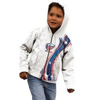 2026 Rugby Nations Series Custom United States Kid Hoodie Bald Eagle Heritage