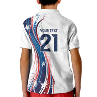 2026 Rugby Nations Series Custom United States Kid Polo Shirt Bald Eagle Heritage