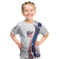 2026 Rugby Nations Series Custom United States Kid T Shirt Bald Eagle Heritage