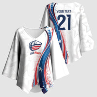 2026 Rugby Nations Series Custom United States Kimono Sleeve Blouse Bald Eagle Heritage