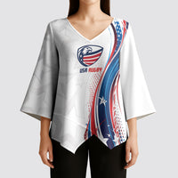 2026 Rugby Nations Series Custom United States Kimono Sleeve Blouse Bald Eagle Heritage