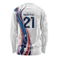 2026 Rugby Nations Series Custom United States Long Sleeve Shirt Bald Eagle Heritage